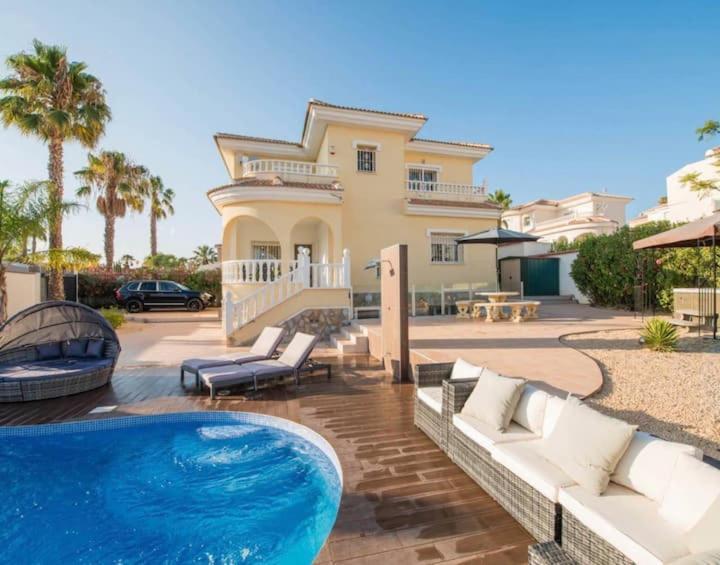 Luxury Private Villa Casa Jojo Own Pool & Hot Tub Ciudad Quesada Eksteriør billede